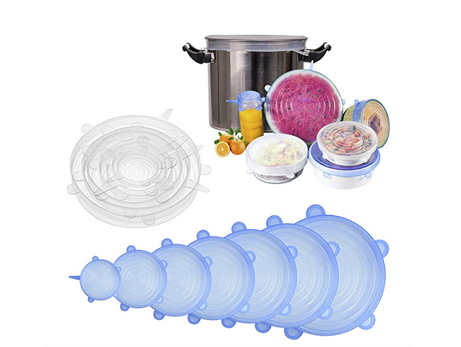 tapas de silicona para alimentos